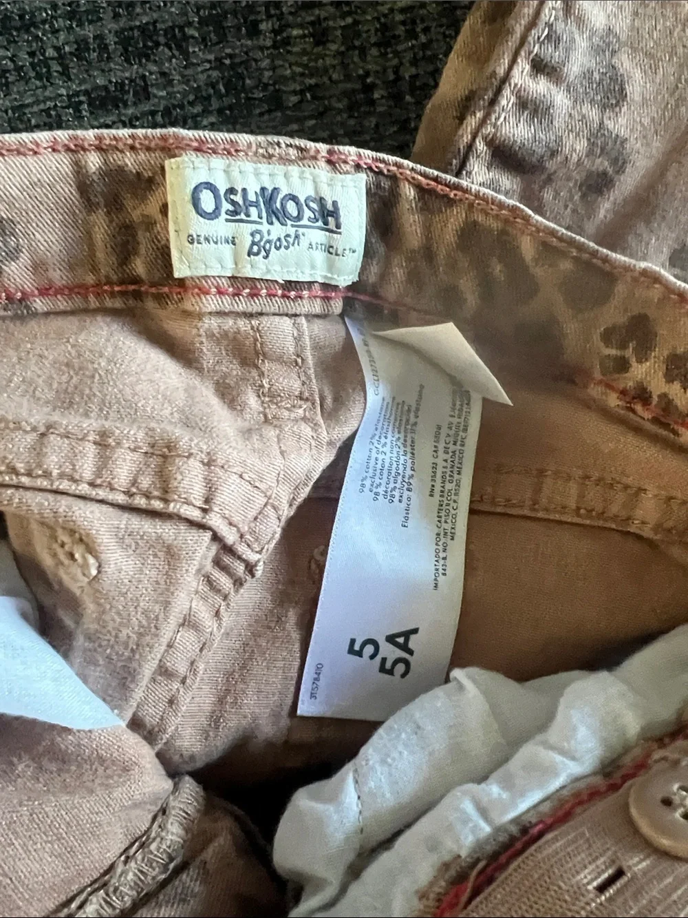 OshKosh B'gosh Leopard-Print Brown Skinny Jeans